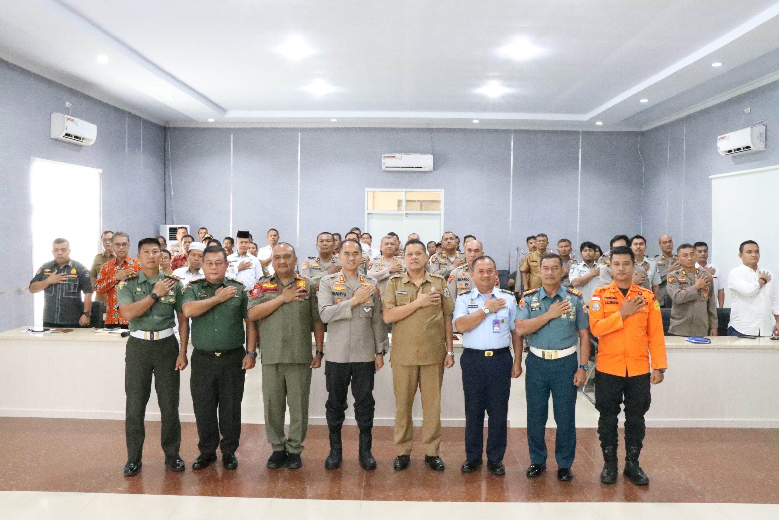 Polres Tapteng Gelar Rapat Koordinasi Pengamanan Idul Fitri