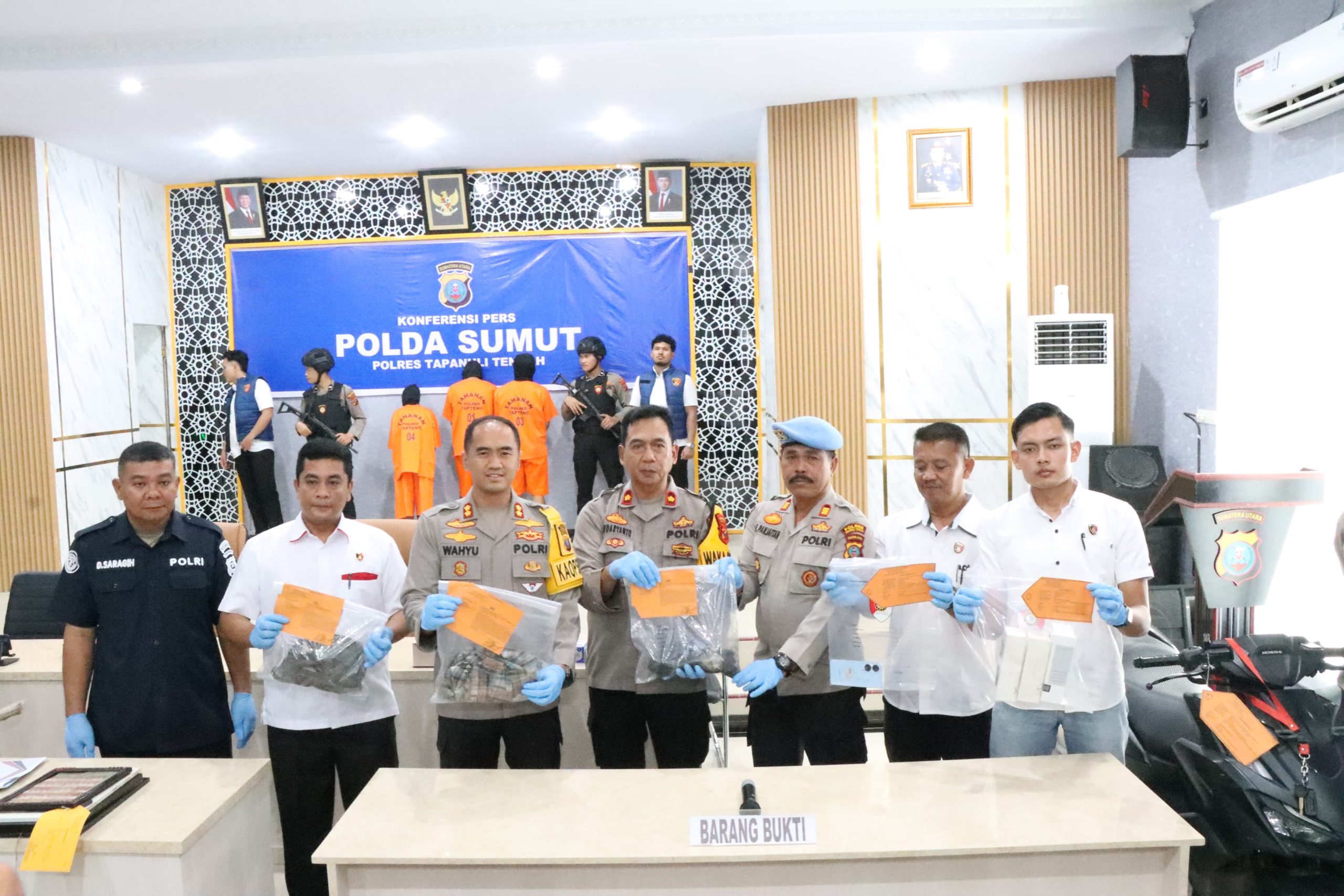 Polres Tapteng Amankan Dua Pelaku Pencurian Handphone, Satu Masih Buron