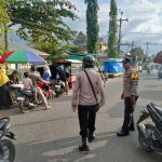 Polsek Pandan Gelar Patroli Sambang di Pusat Takjil Ramadan
