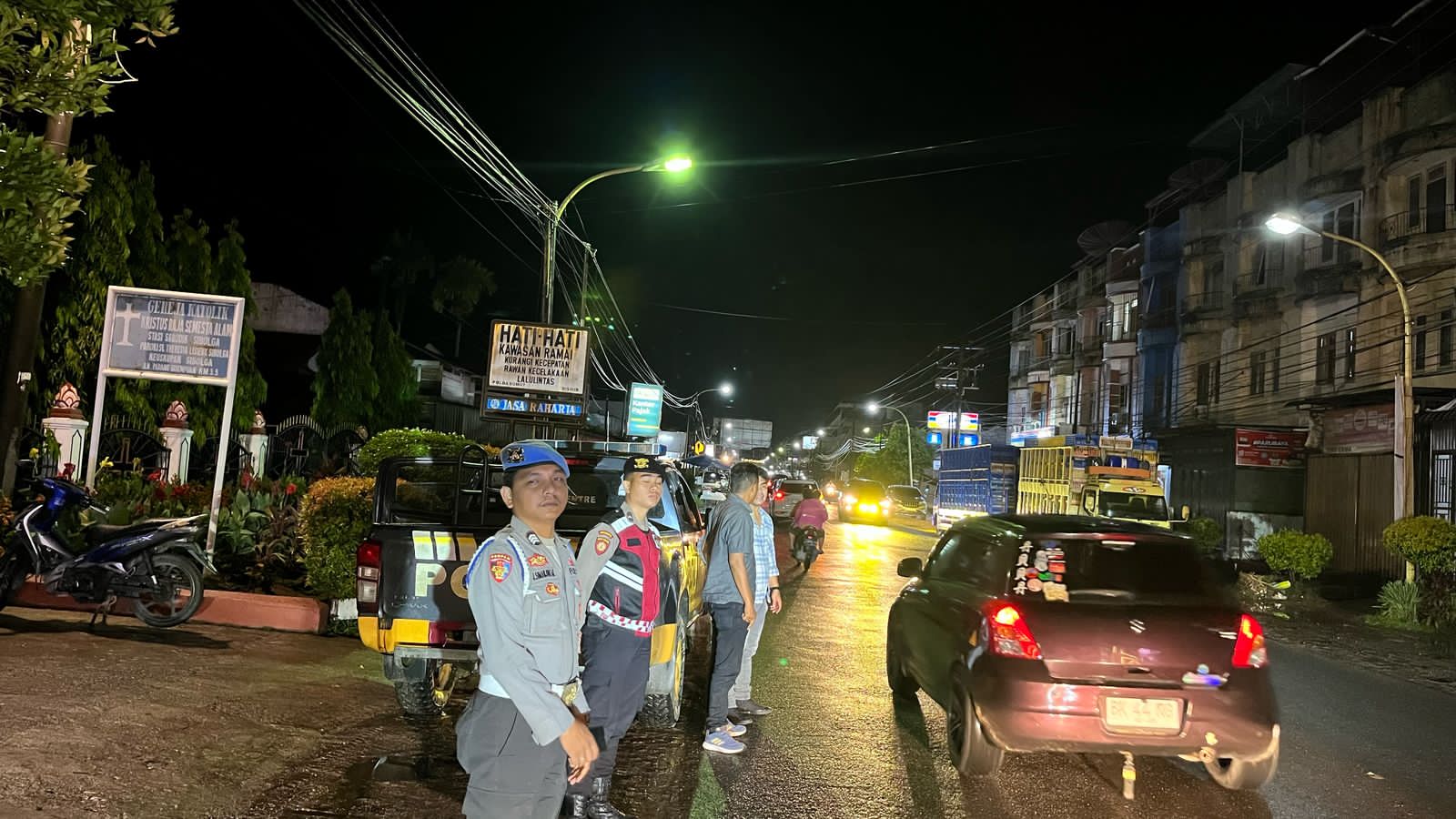 Polres Tapanuli Tengah Intensifkan Patroli Malam Blue Light Demi Jaga Stabilitas Kamtibmas