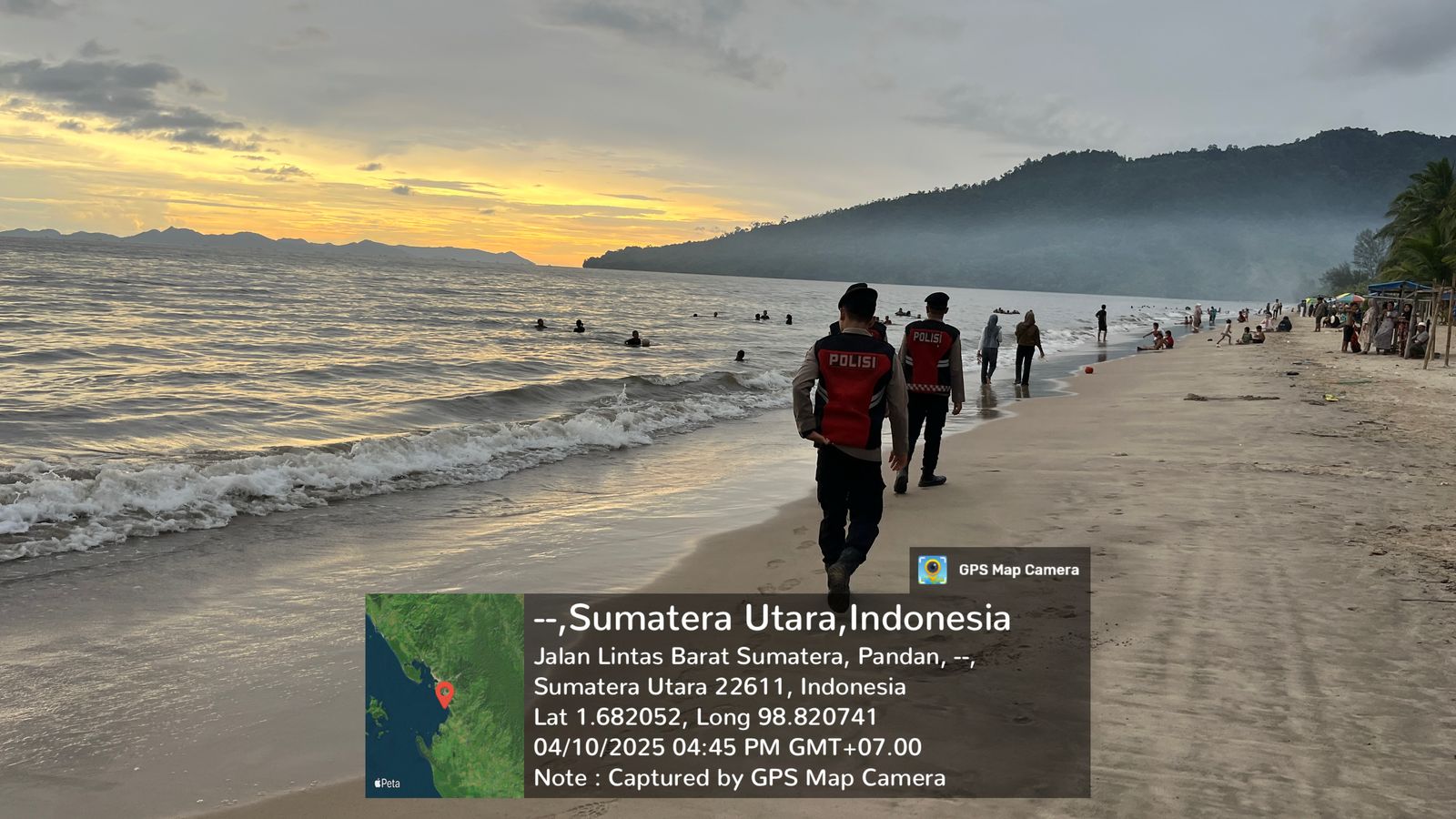 Sat Samapta Polres Tapteng Gencarkan Patroli Kota Sore, Kawal Objek Wisata dan Arus Lalu Lintas