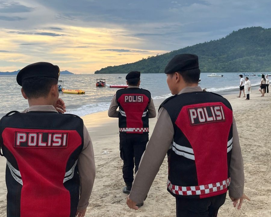 Polres Tapteng Intensifkan Patroli Sore di Objek Wisata, Wujudkan Keamanan dan Keselamatan Warga