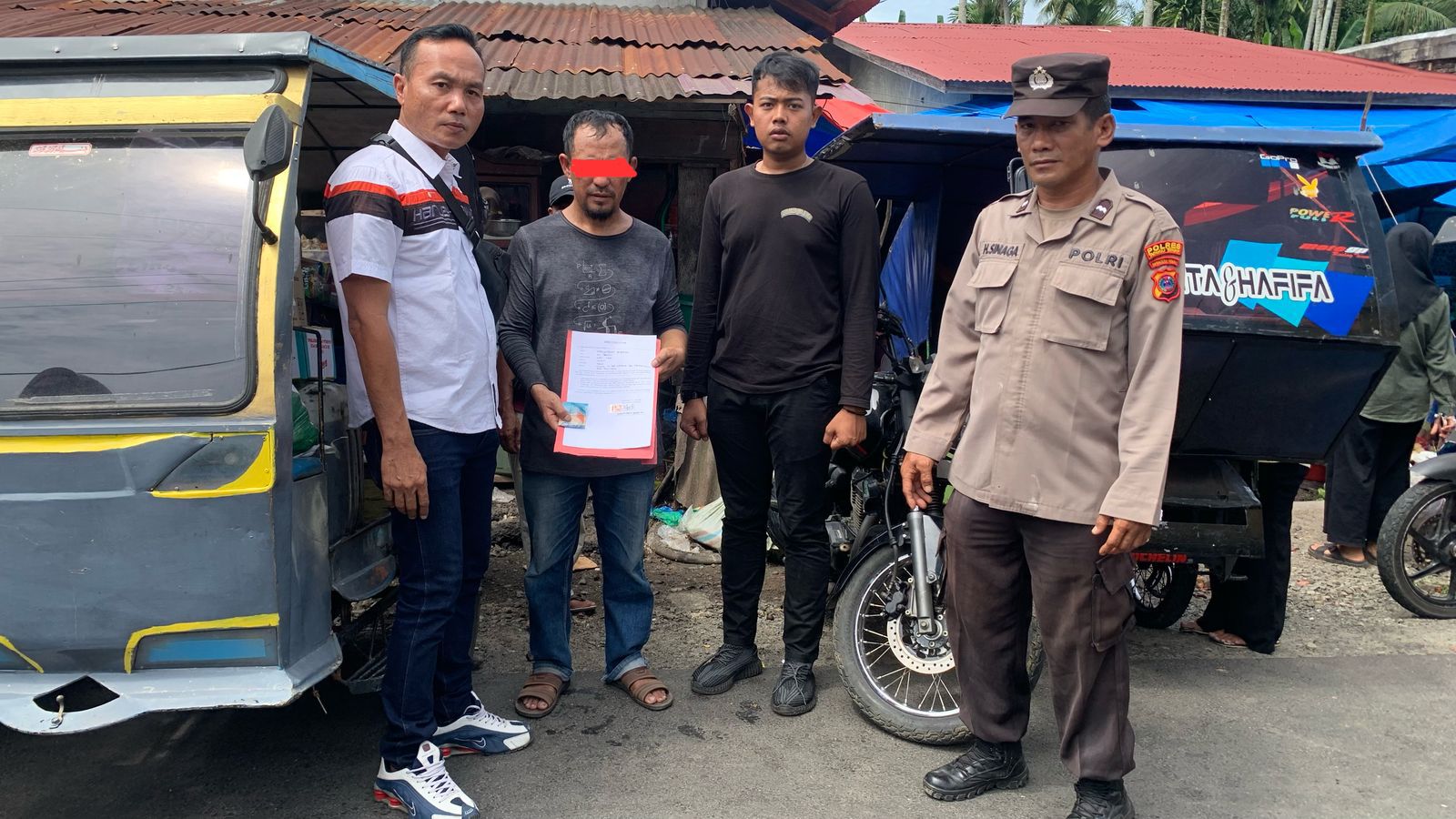 Polsek Sibabangun Amankan Seorang Pria, Kerap Lakukan Pungutan Liar Kepada Betor di Pasar