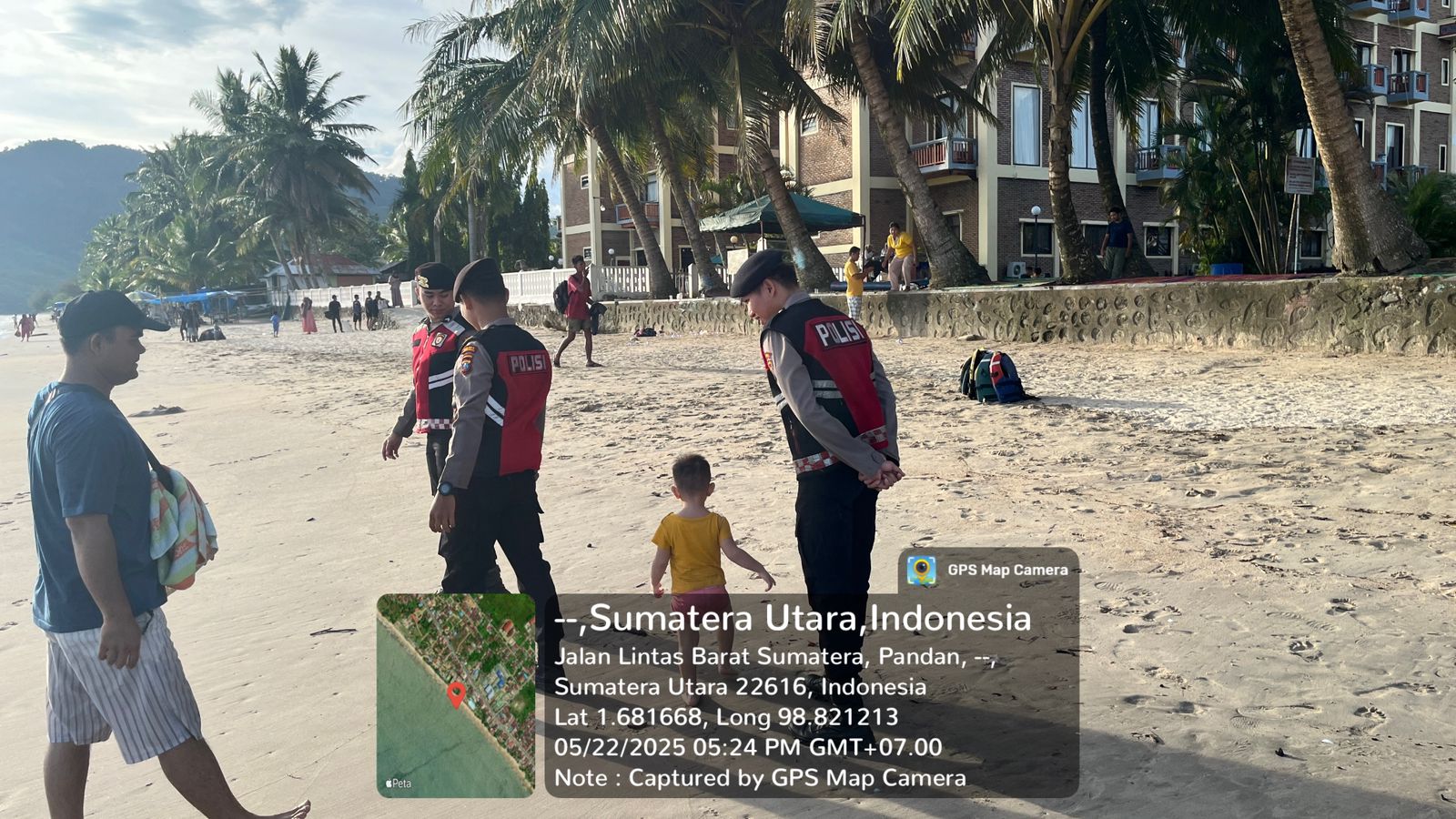 Patroli Siang Hari Polres Tapanuli Tengah: Antisipasi Gangguan Kamtibmas di Objek Wisata