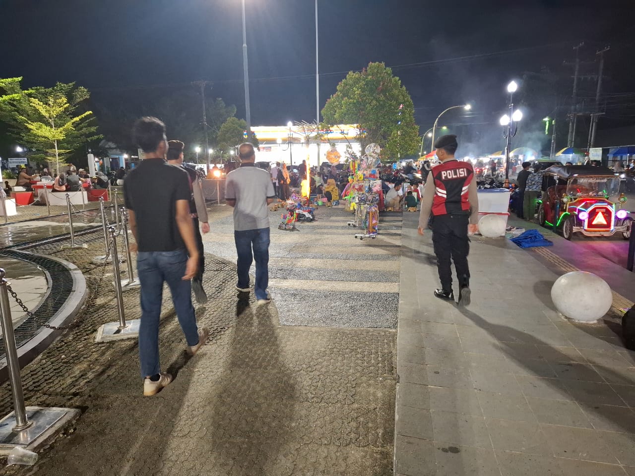 Patroli Malam Polres Tapanuli Tengah Jaga Keamanan Warga