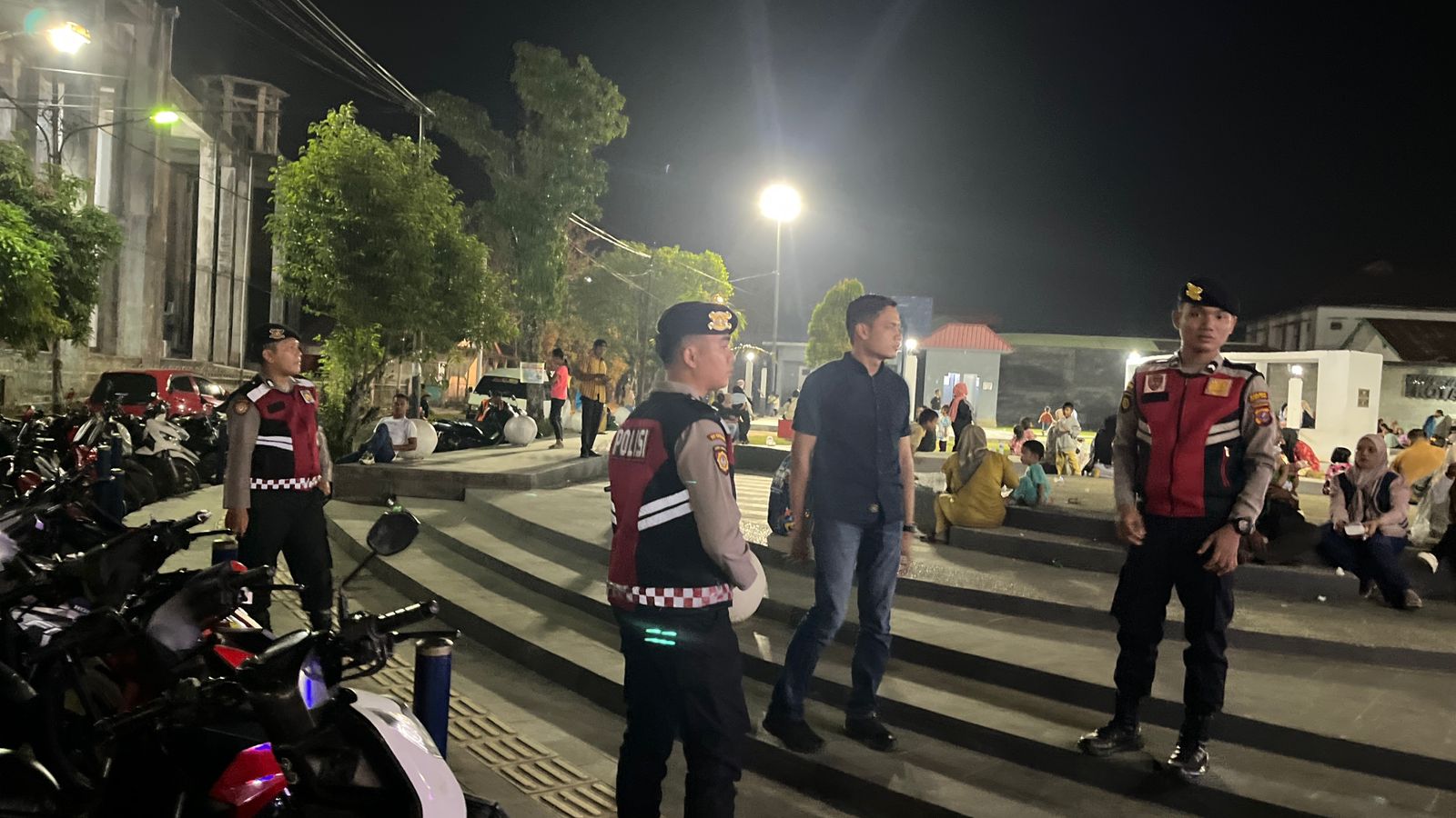 Patroli Presisi Samapta Polres Tapteng Jaga Keamanan Malam Hari